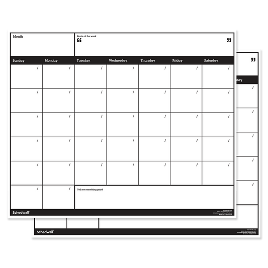 Schedwall Monthly: 2‑Pack